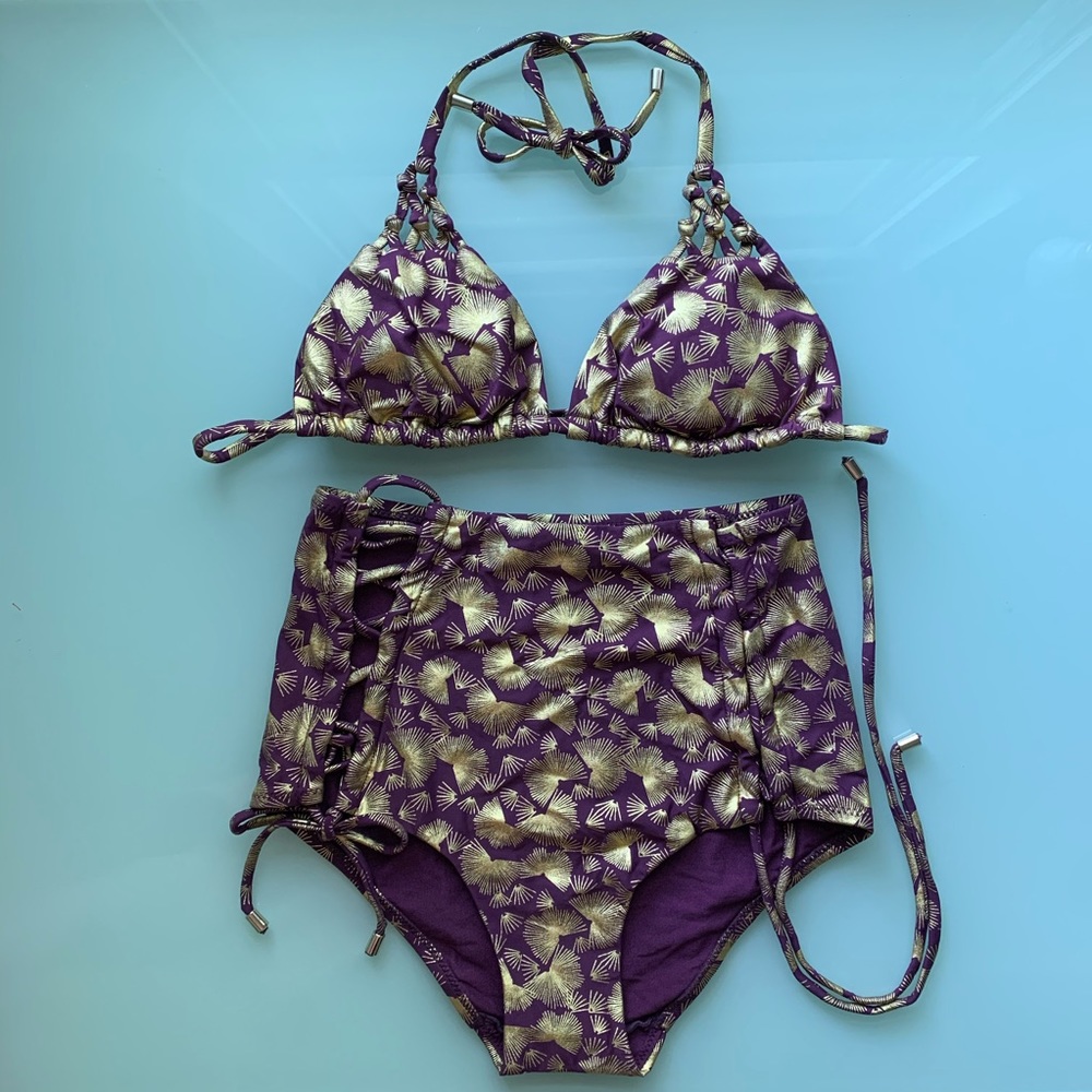 NWT Debenhams Bikini Set w/ Gold Hardware